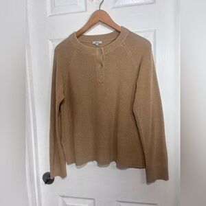 Rails Piper Henley Cotton-Cashmere  Sweater Small Petite  Size